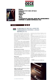 La naturalita’ OECE del legno per l’arredamento d’interni: il design rintraccia i fili